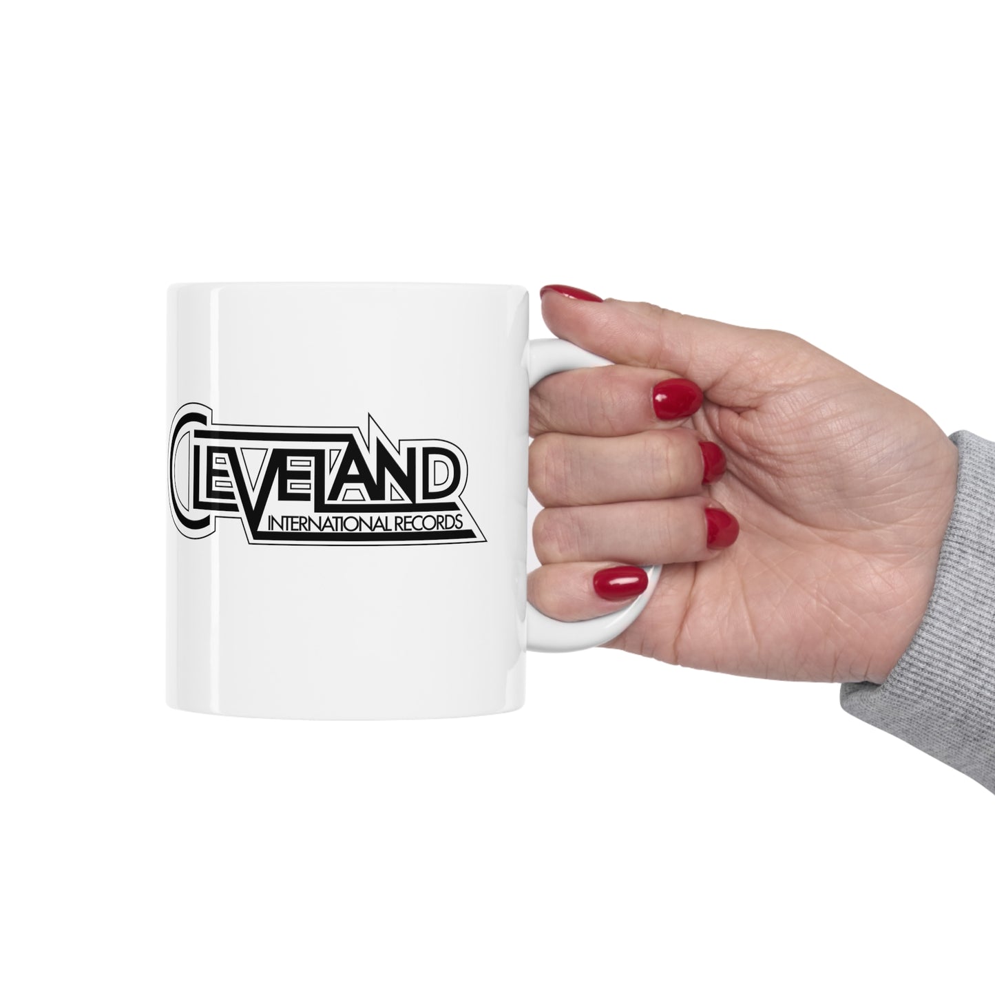 Cleveland International White Mug