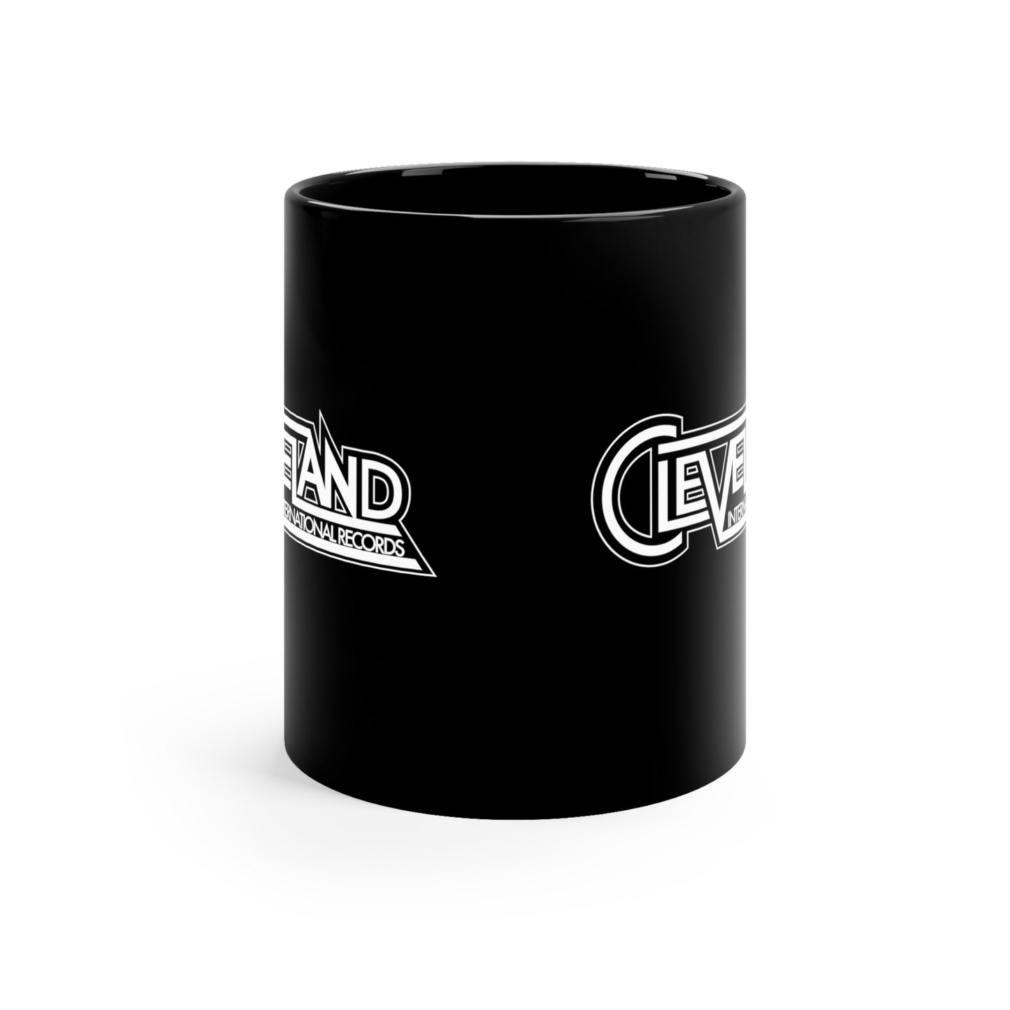 Cleveland International Black Mug