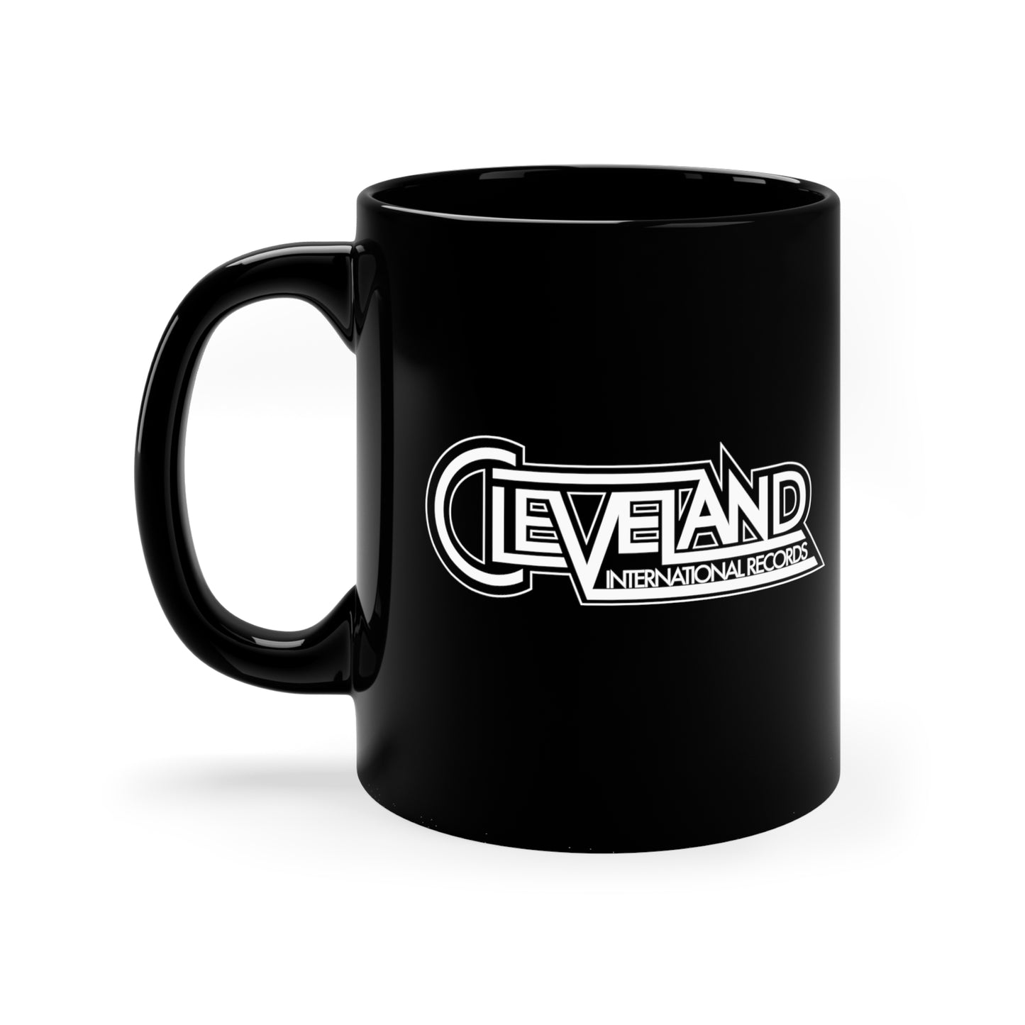 Cleveland International Black Mug