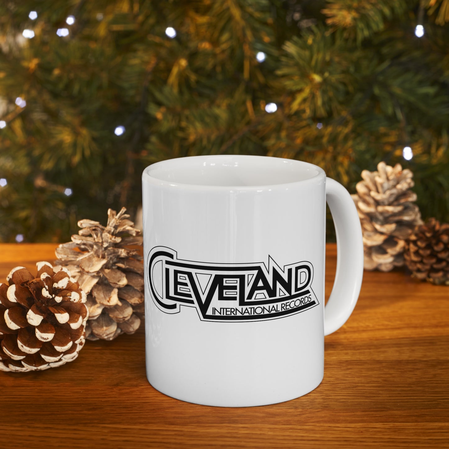 Cleveland International White Mug