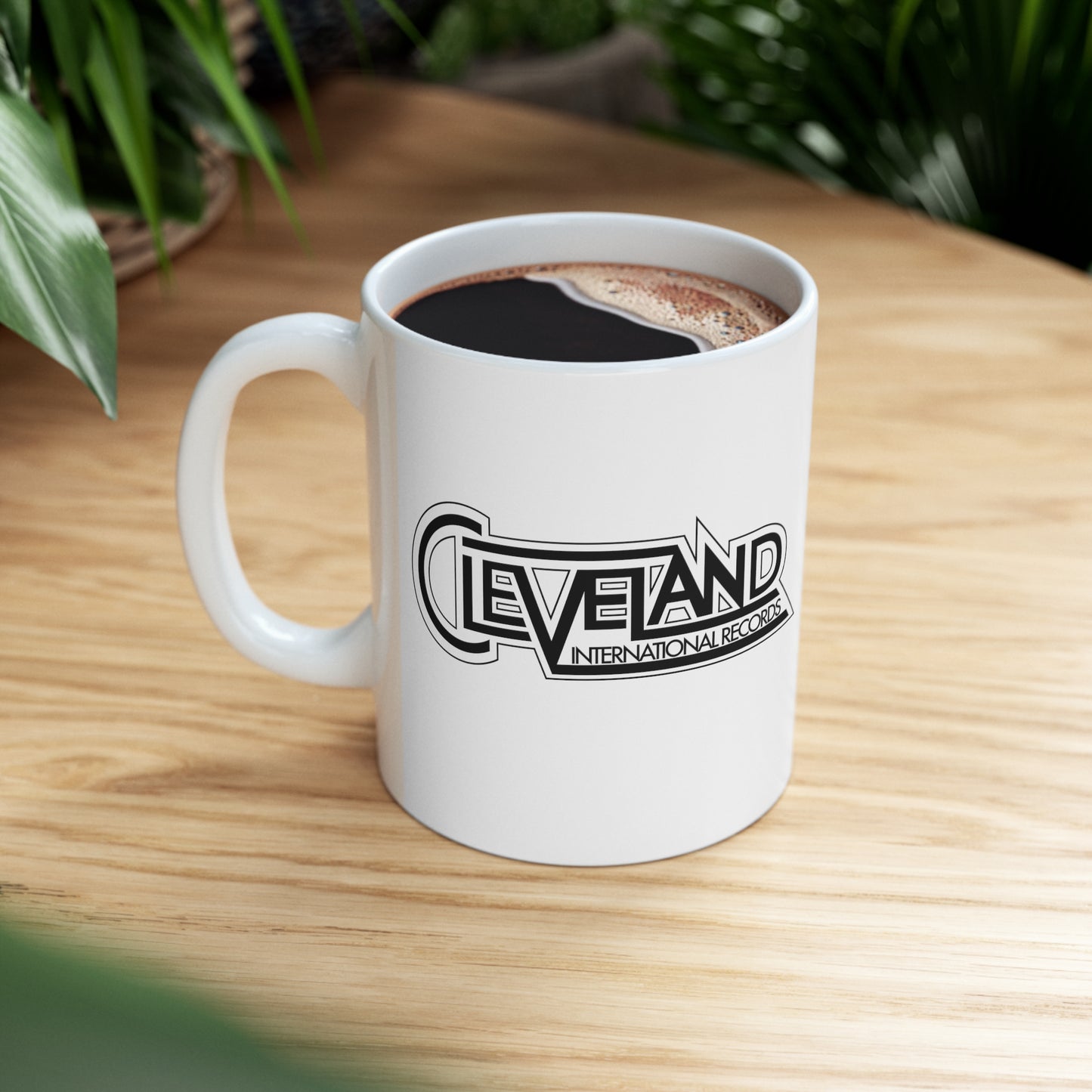 Cleveland International White Mug