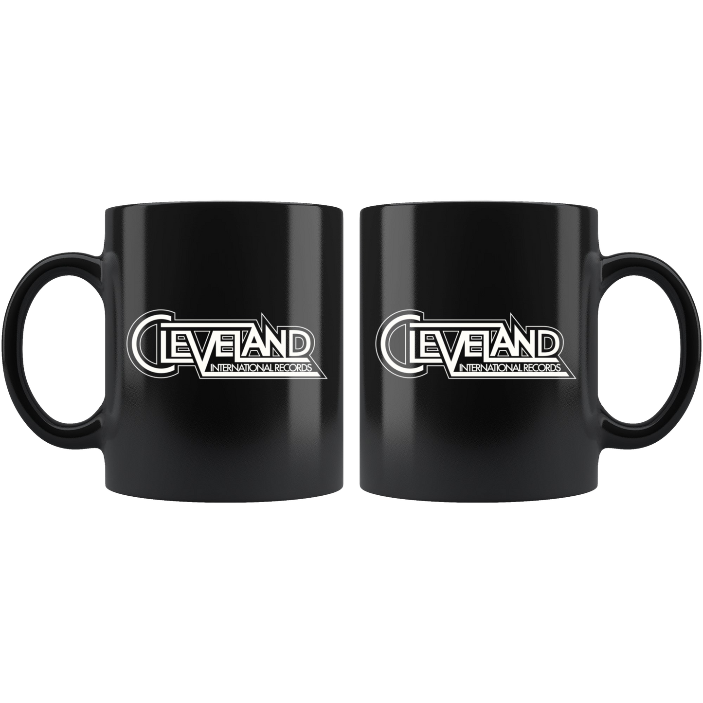 Cleveland International Black Mug